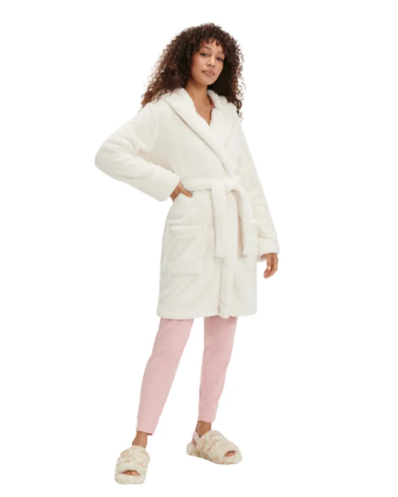 1121091 Cream Aarti Hooded Plush Robe