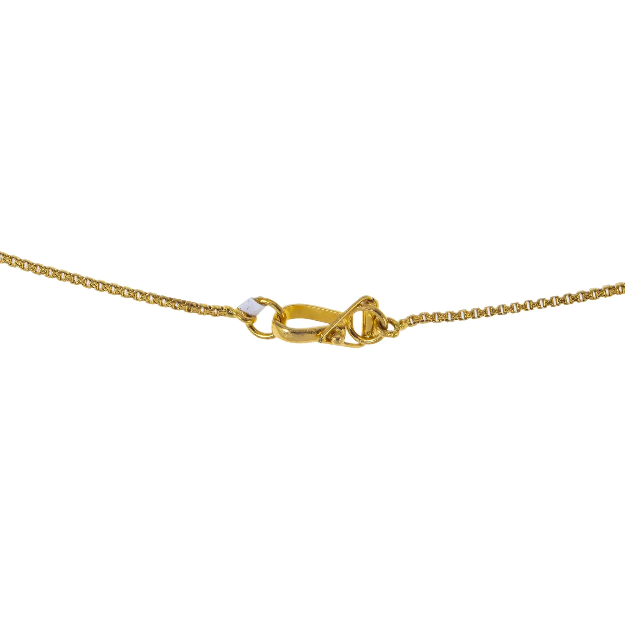 22K Multi-Tone Gold Beaded Chain (23gm)