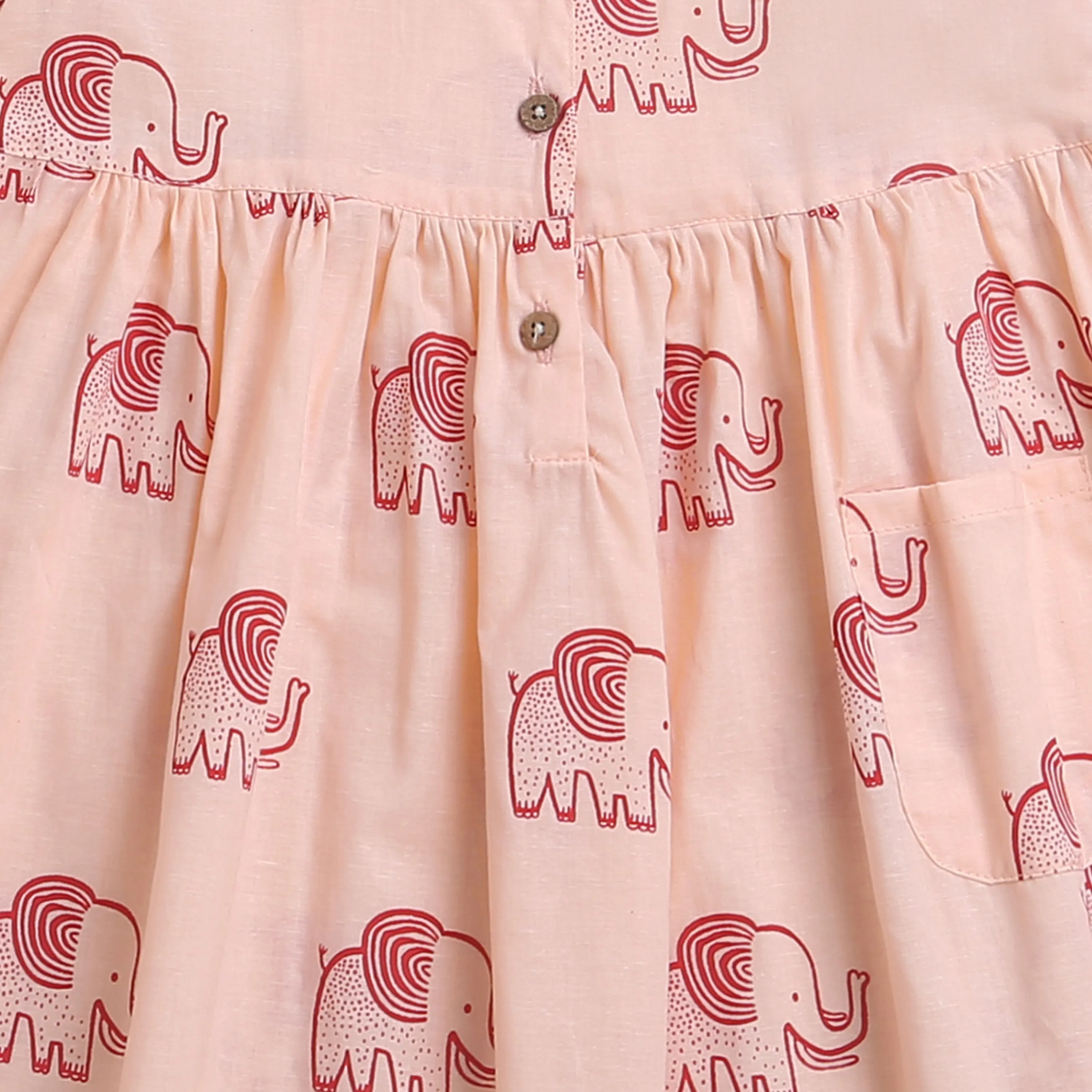 A STOMPING ELEPHANT - COTTON DRESS