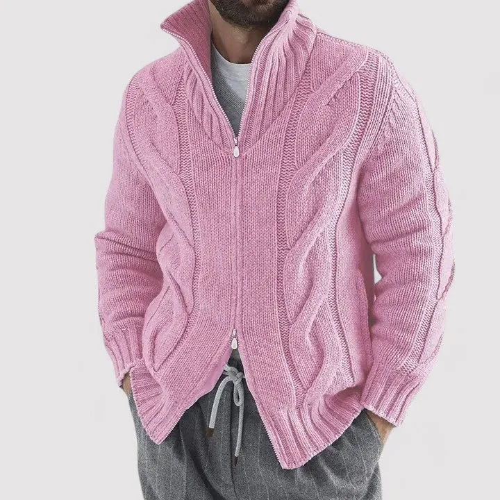 Ancien | Fashionable Knitted Turtleneck Cardigan for Men