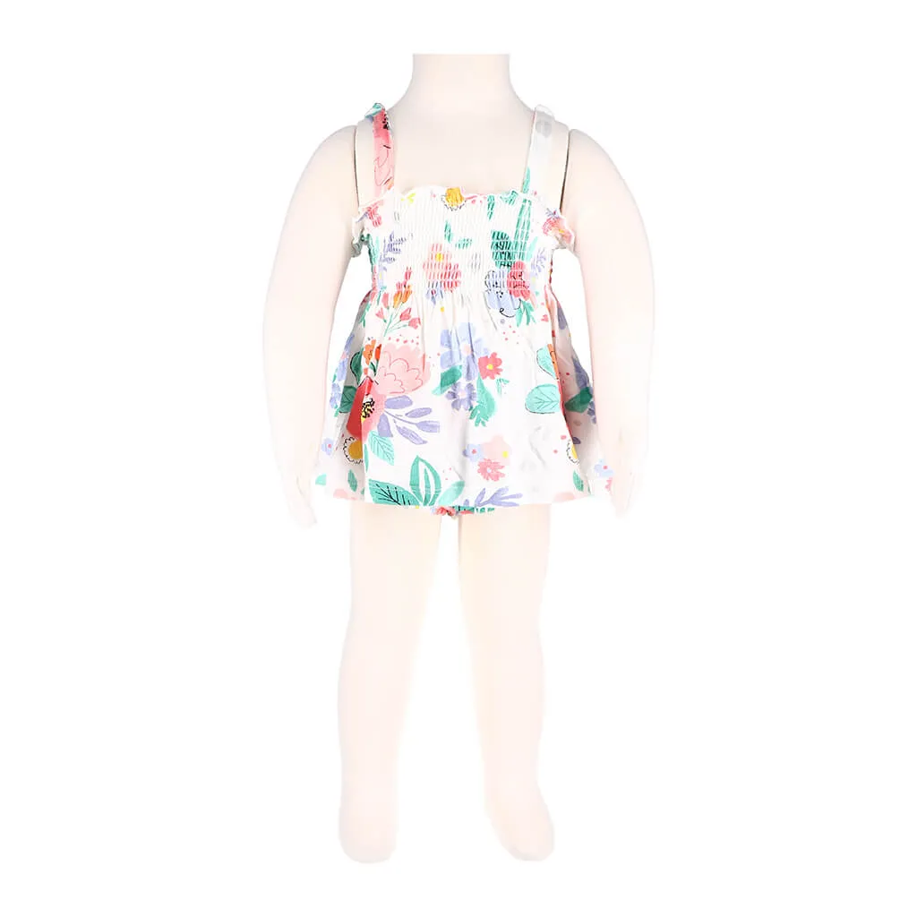 Angel Dear Smocked Short Set Floral Posy