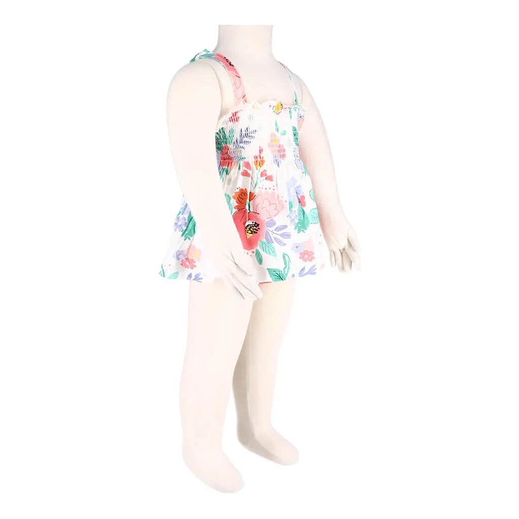 Angel Dear Smocked Short Set Floral Posy