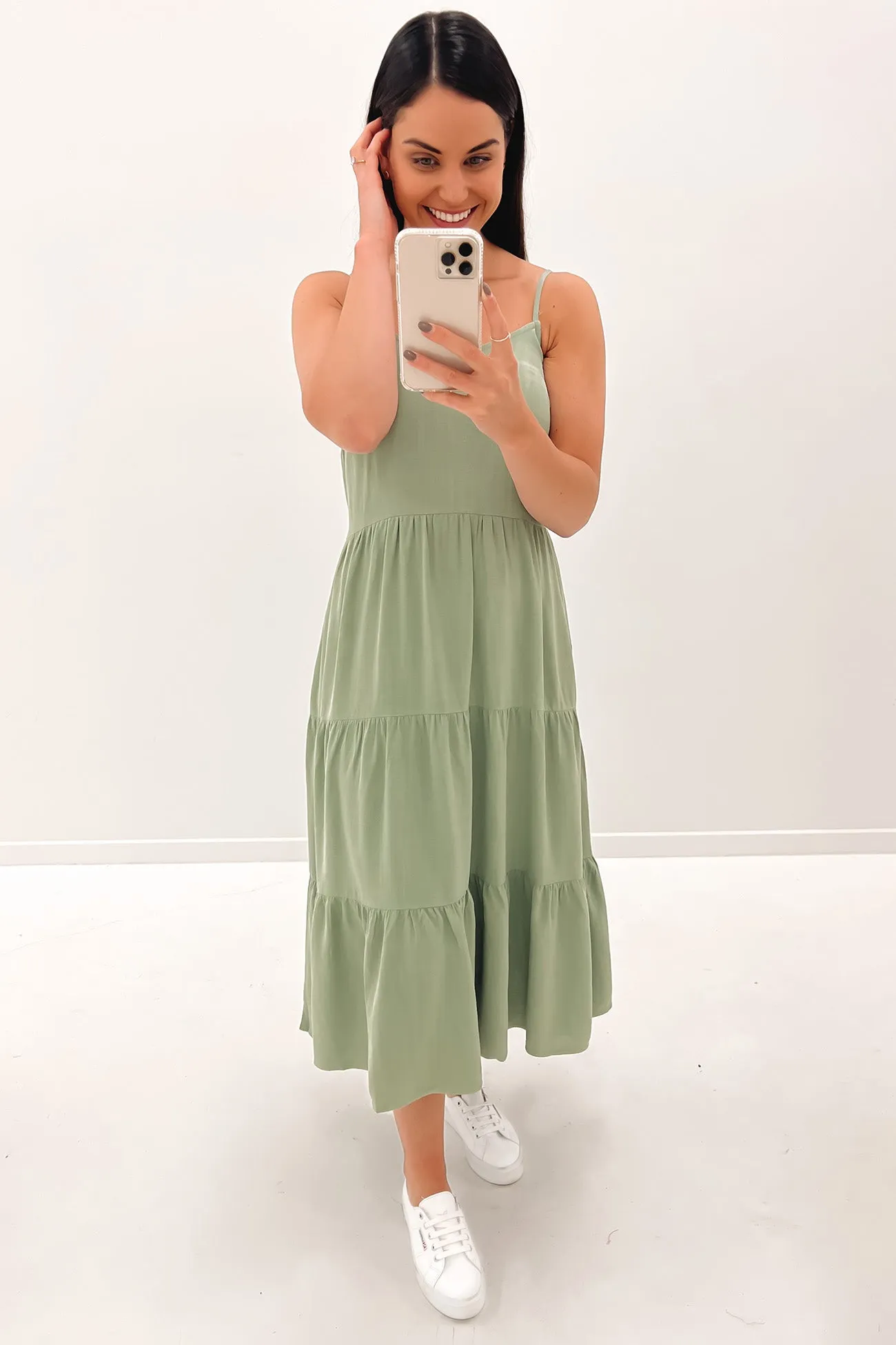 Bridey Midi Dress Sage