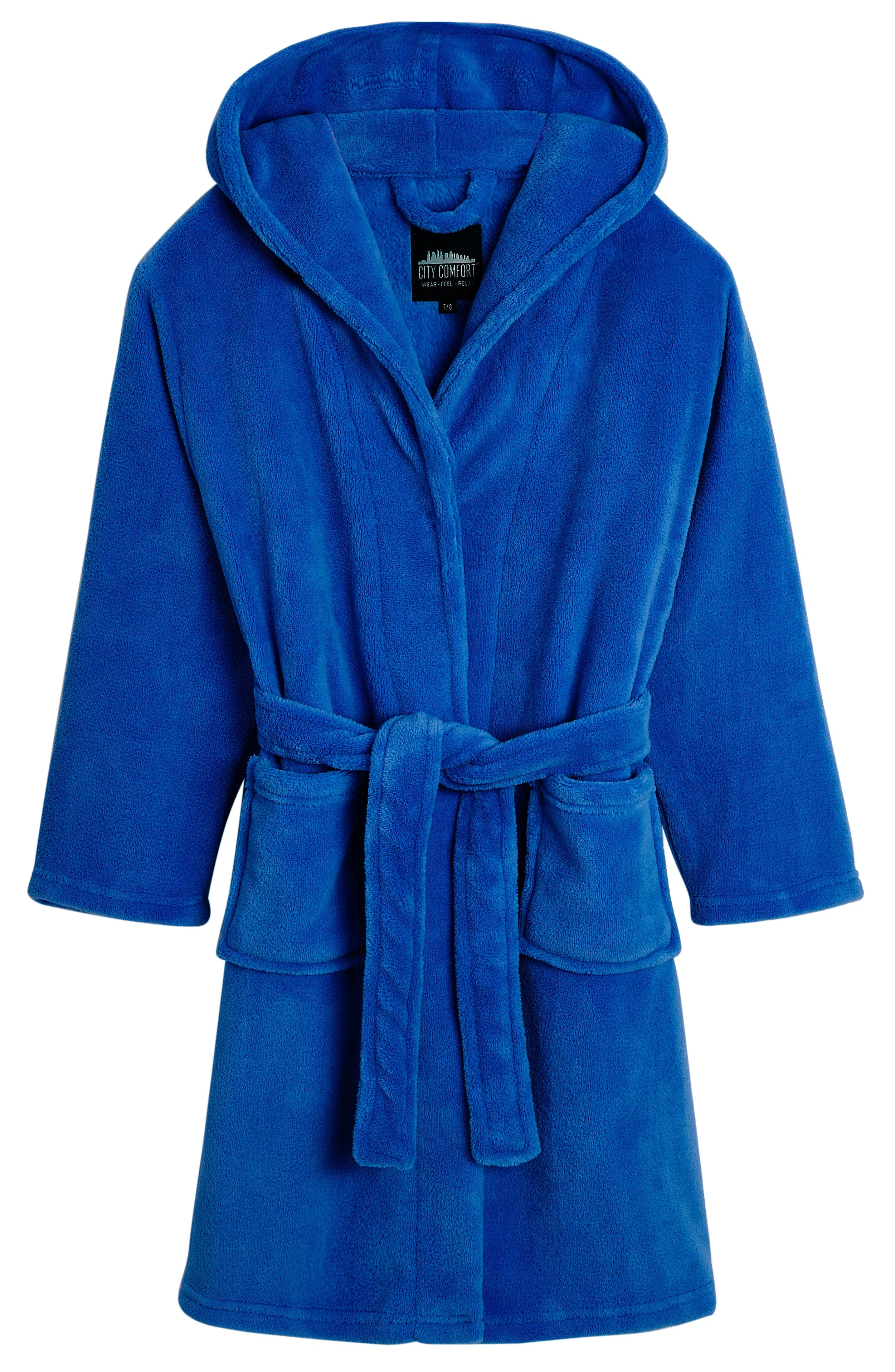 CityComfort Dressing Gown, Hooded Super Soft Dressing Gown with Belt for Girls&Boys Teenagers