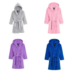 CityComfort Dressing Gown, Hooded Super Soft Dressing Gown with Belt for Girls&Boys Teenagers