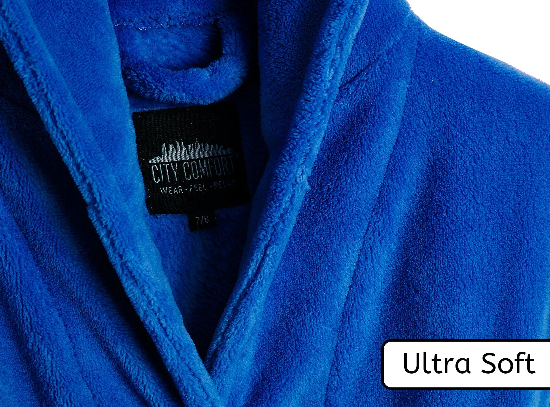 CityComfort Dressing Gown, Hooded Super Soft Dressing Gown with Belt for Girls&Boys Teenagers