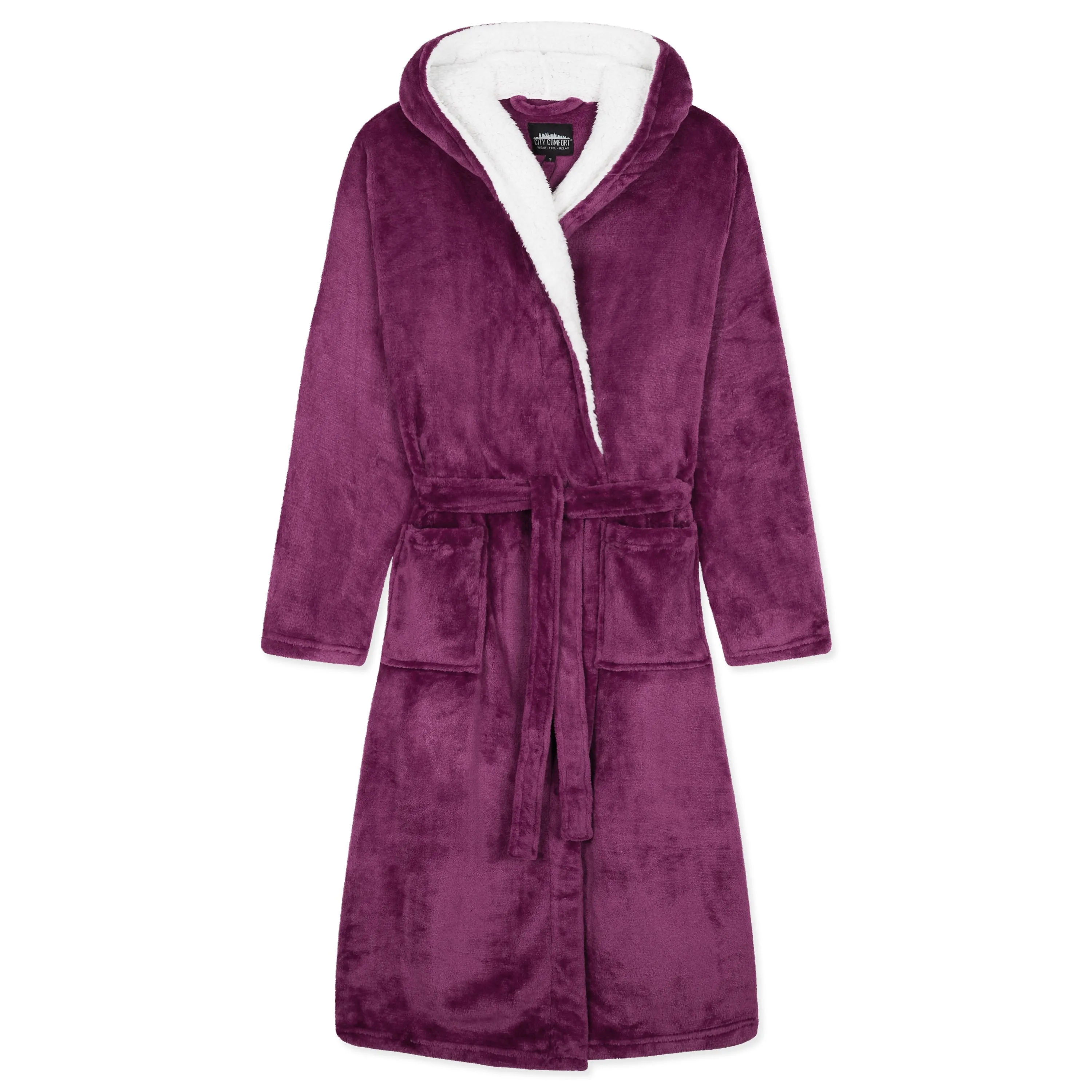 CityComfort Ladies Dressing Gown Soft Plush Bath Robe for Women