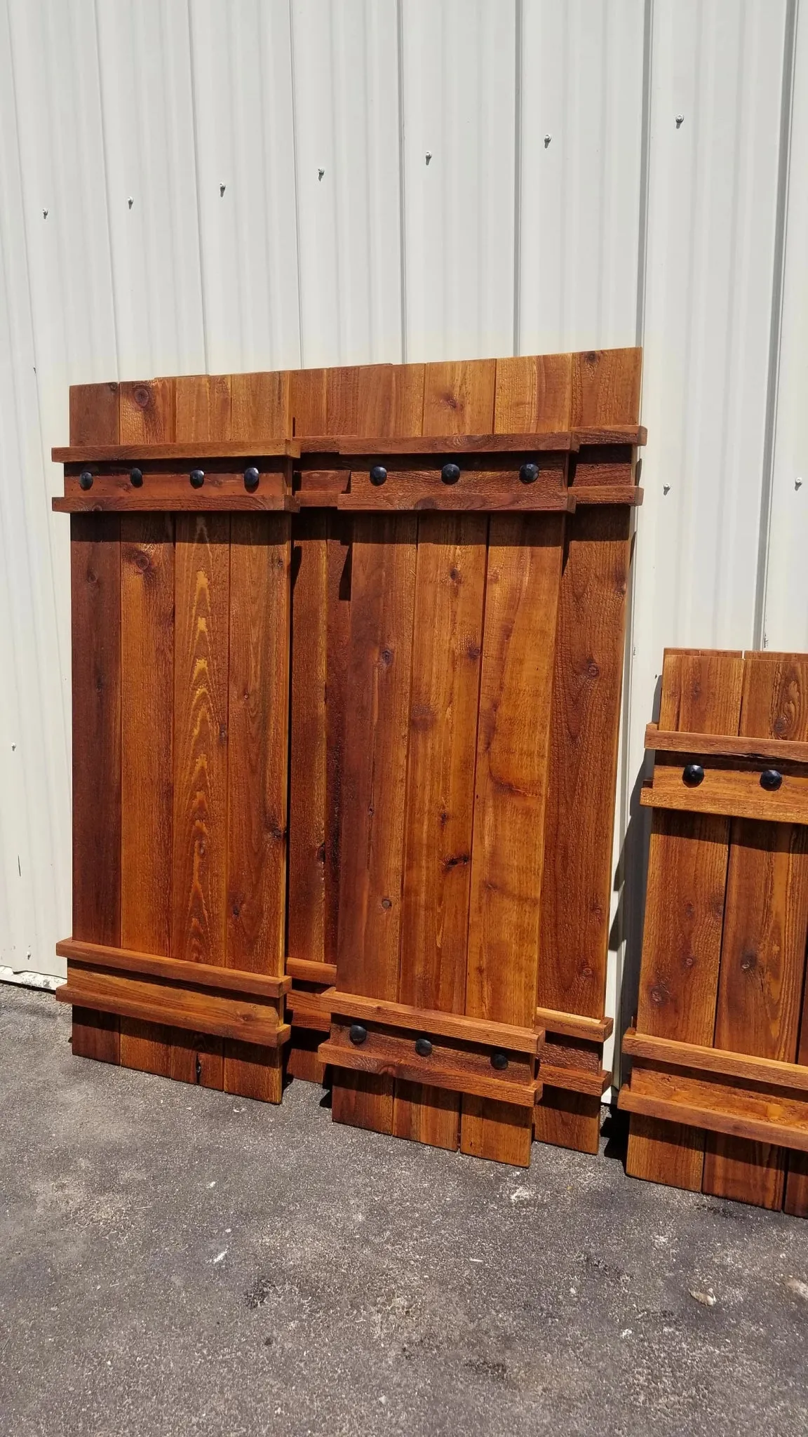 Country Framed Cedar Wood Shutters | Farmhouse Custom Cedar Shutters