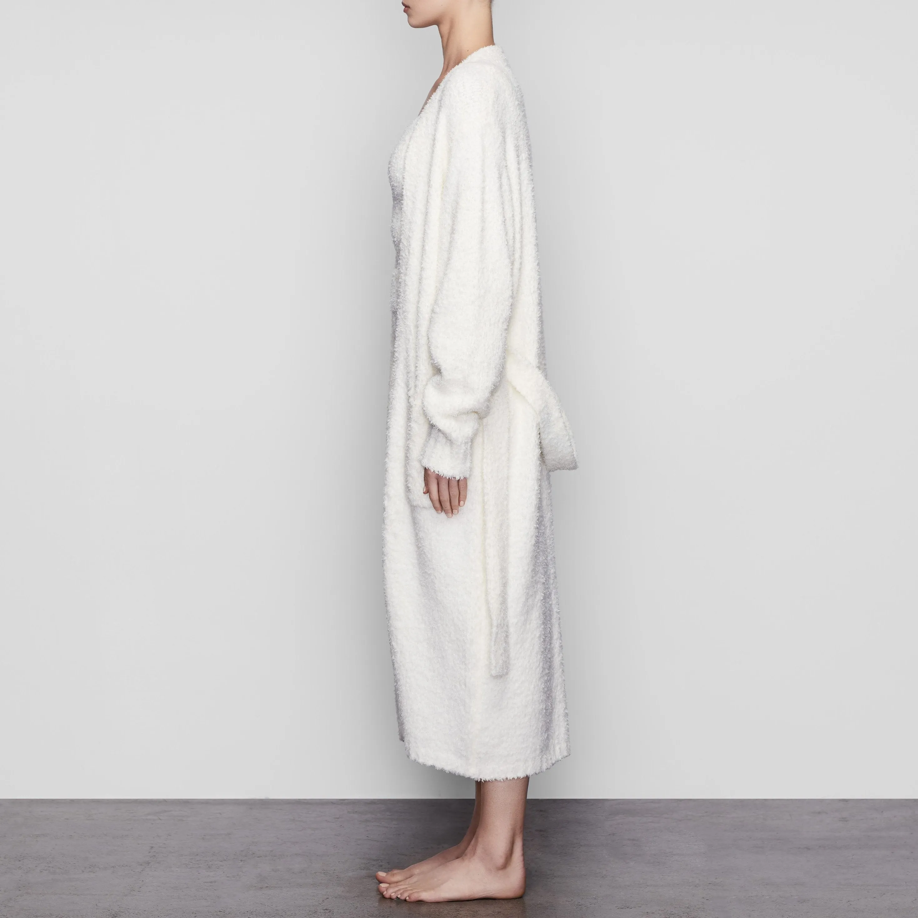 COZY KNIT ROBE  | BONE