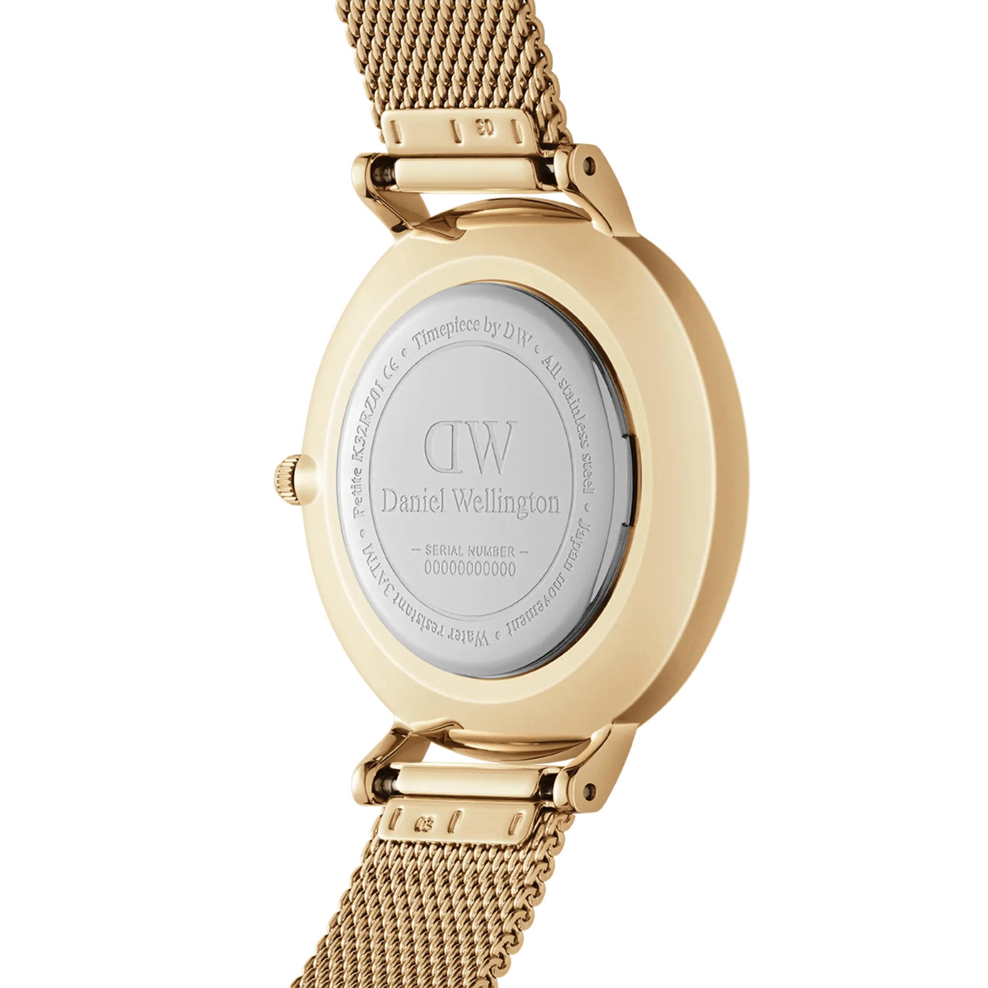 Daniel Wellington Petite 28mm Pressed Evergold Lumine White Watch DW00100604