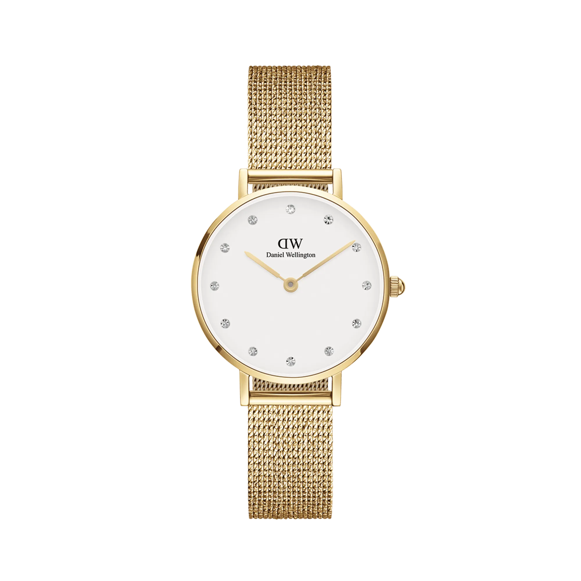 Daniel Wellington Petite 28mm Pressed Evergold Lumine White Watch DW00100604