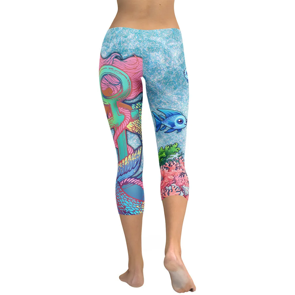 Darker Skin Mermaid Capris