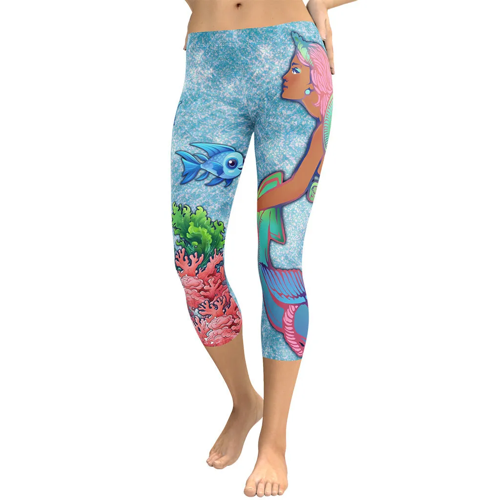 Darker Skin Mermaid Capris