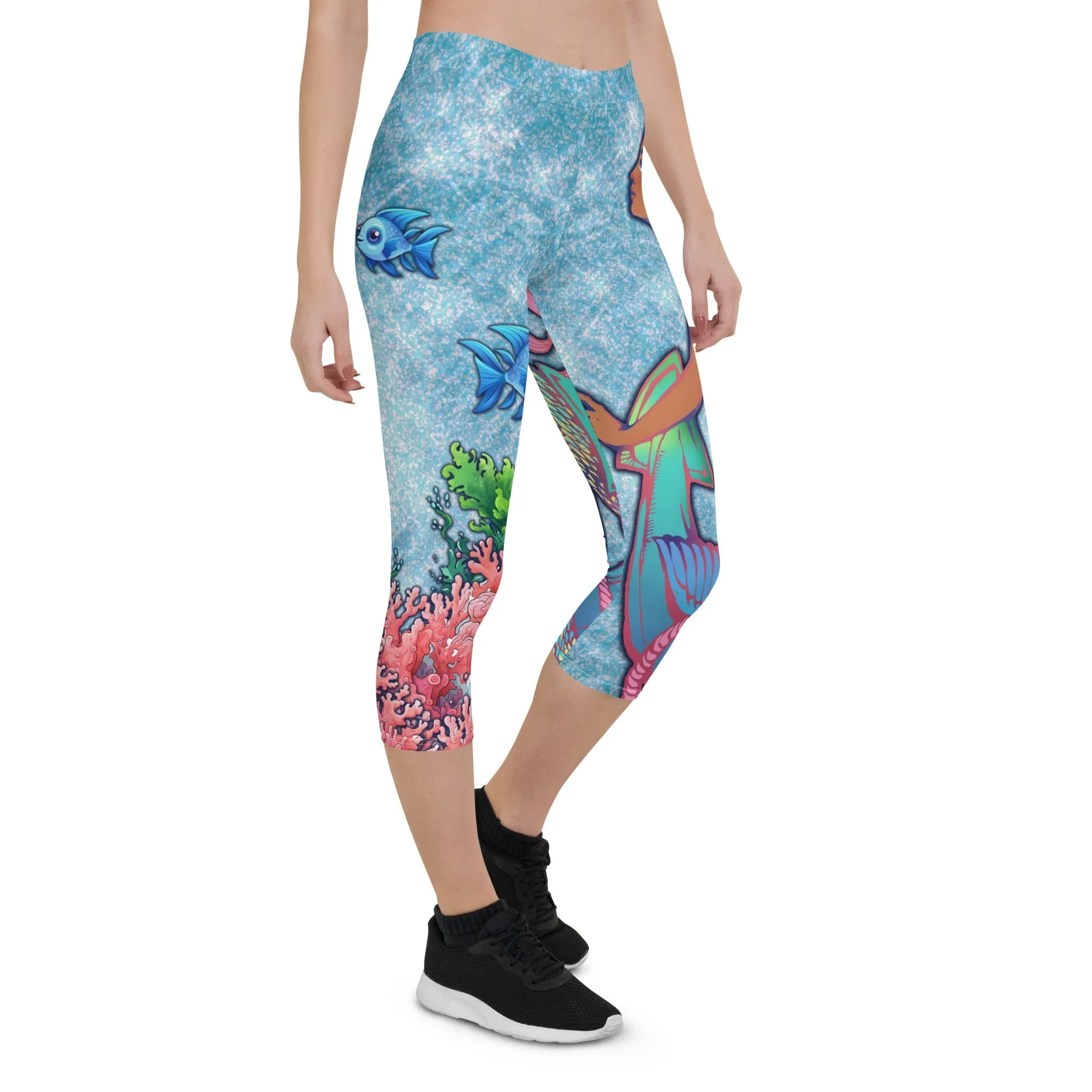 Darker Skin Mermaid Capris