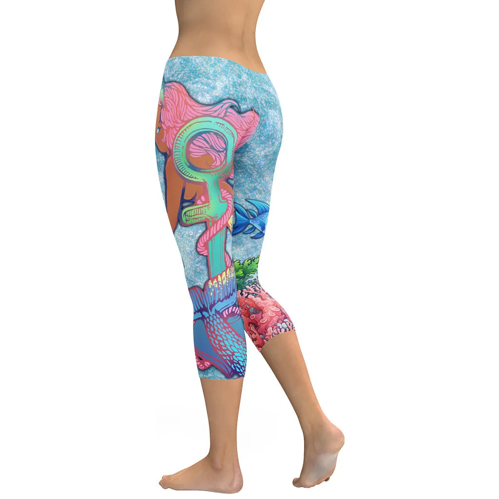 Darker Skin Mermaid Capris