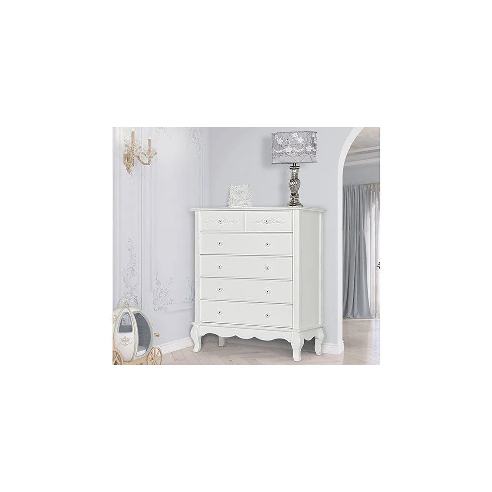 Evolur Aurora 5 Drawer Tall Chest