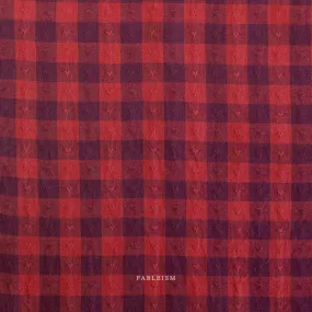 Fableism Queen of Hearts 55" wide, Maraschino Gingham, 1/4 yard