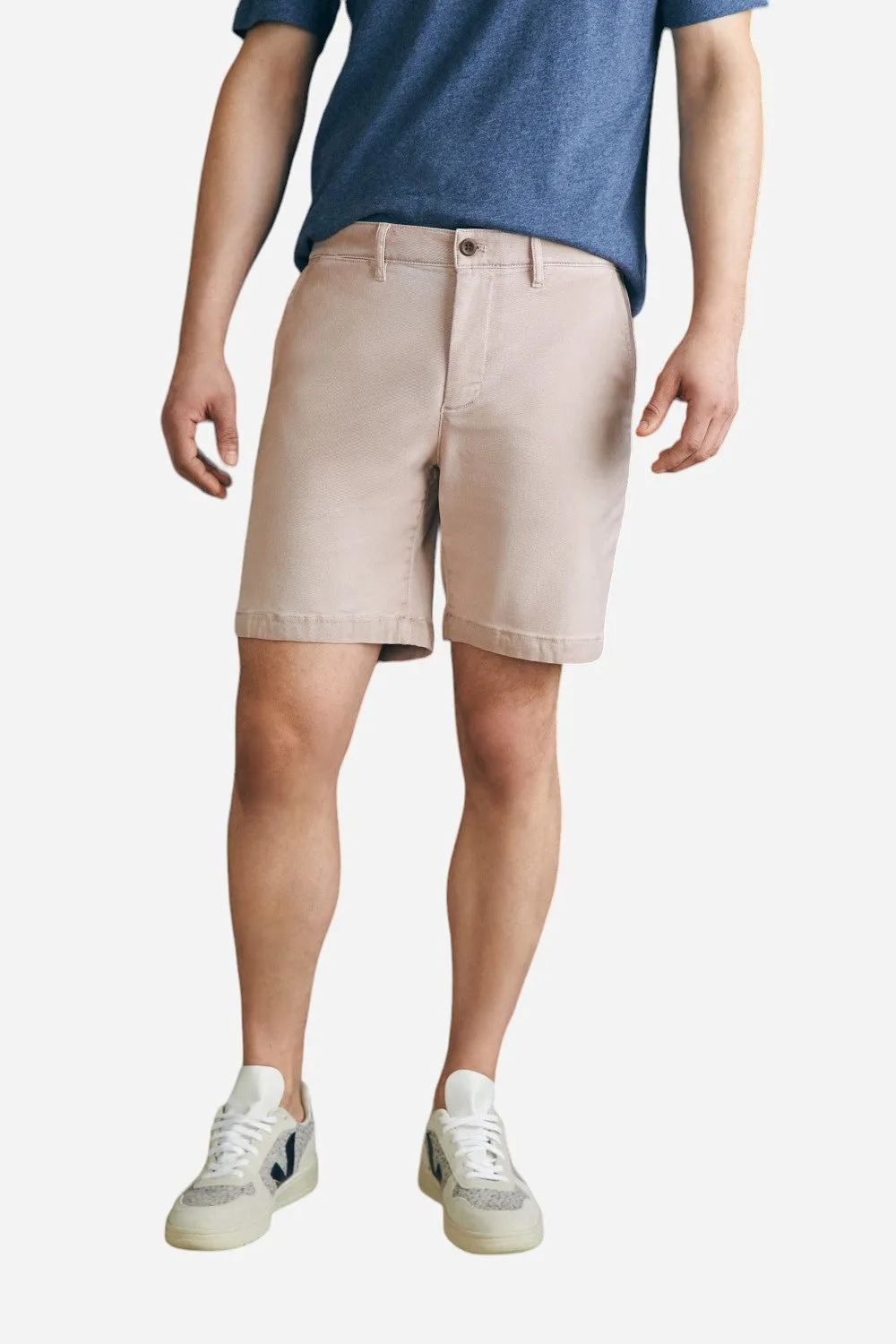 Faherty Coastline Stretch Chino Short 8" in Spring Quartz