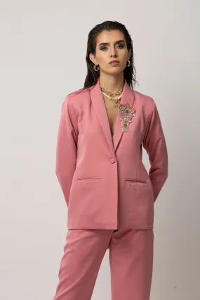 Flair Finesse Pink Blazer