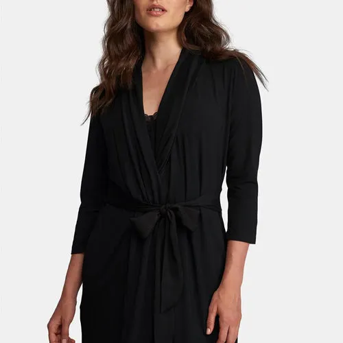 Fleur't Iconic Robe Black