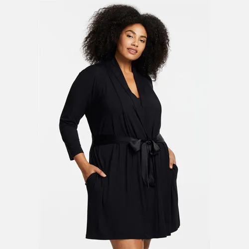 Fleur't Iconic Robe Black