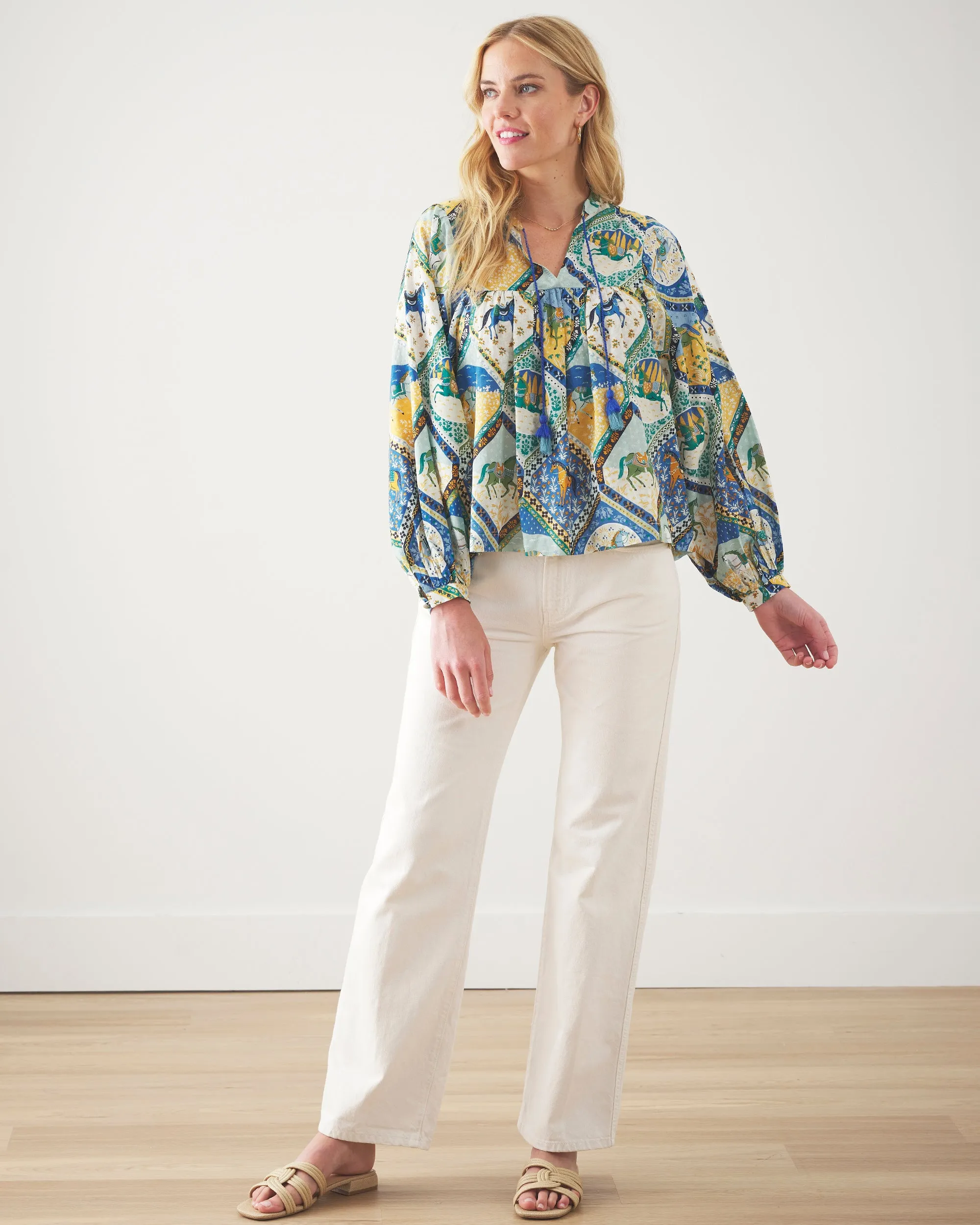 High Horse - Tides Turned Blouse - Sage