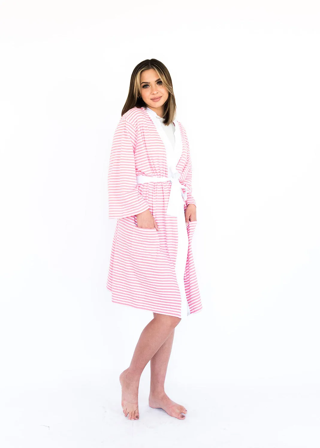 Hooded Bath & Spa Robe / Swim Cover-Up (Organic Cotton Jersey)