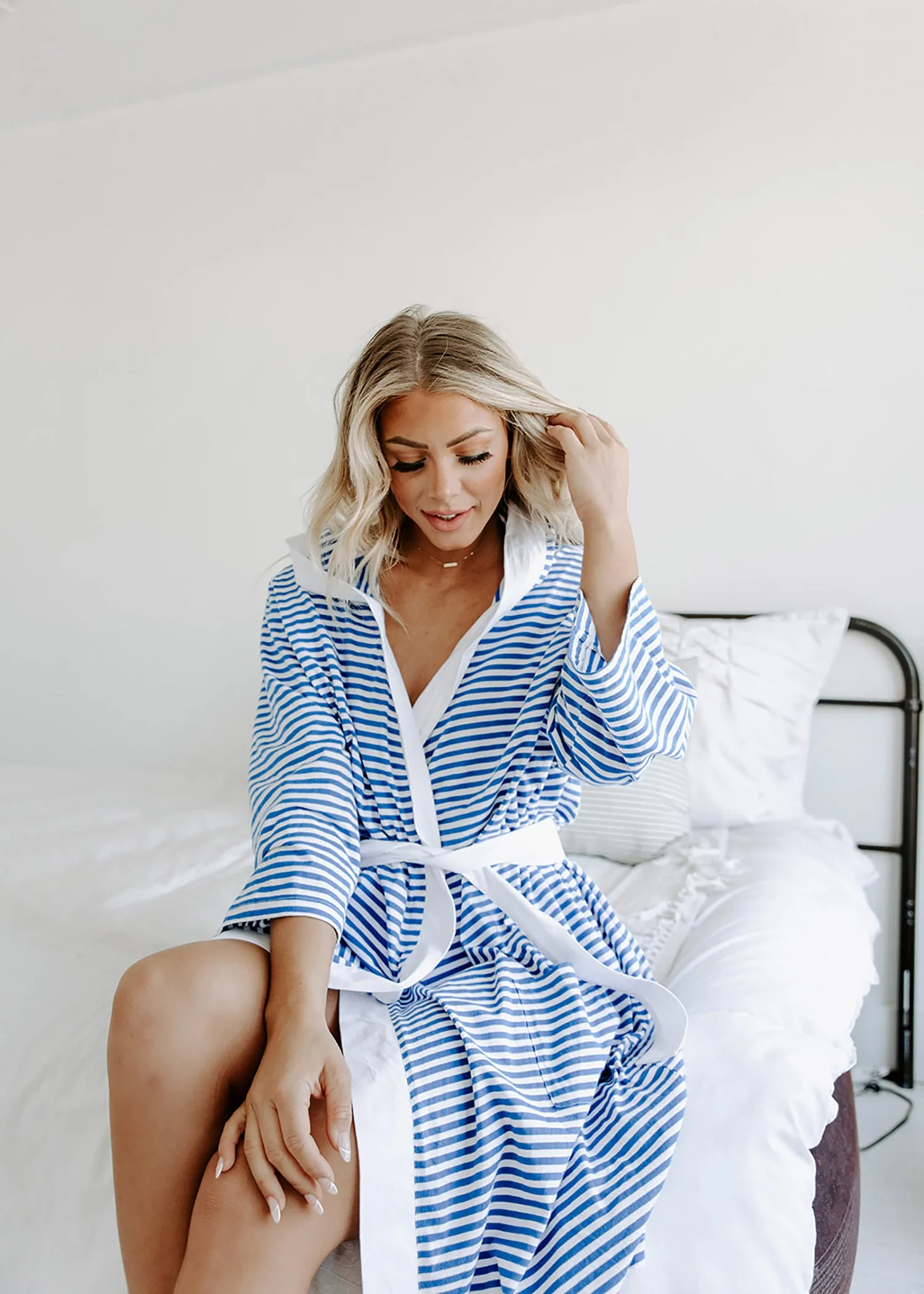 Hooded Bath & Spa Robe / Swim Cover-Up (Organic Cotton Jersey)