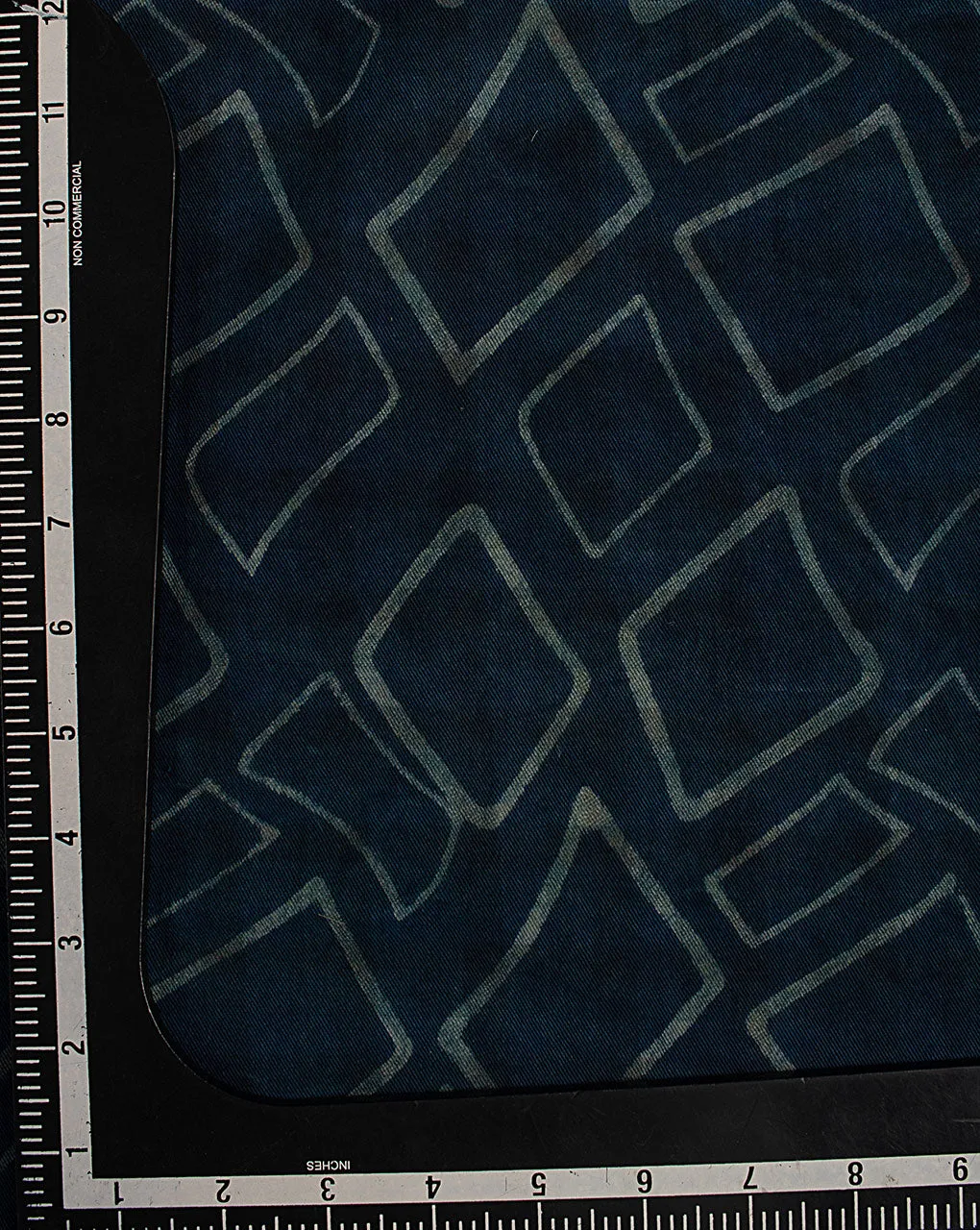 Indigo Hand Block Twill Cotton Fabric ( Width 60 Inch )