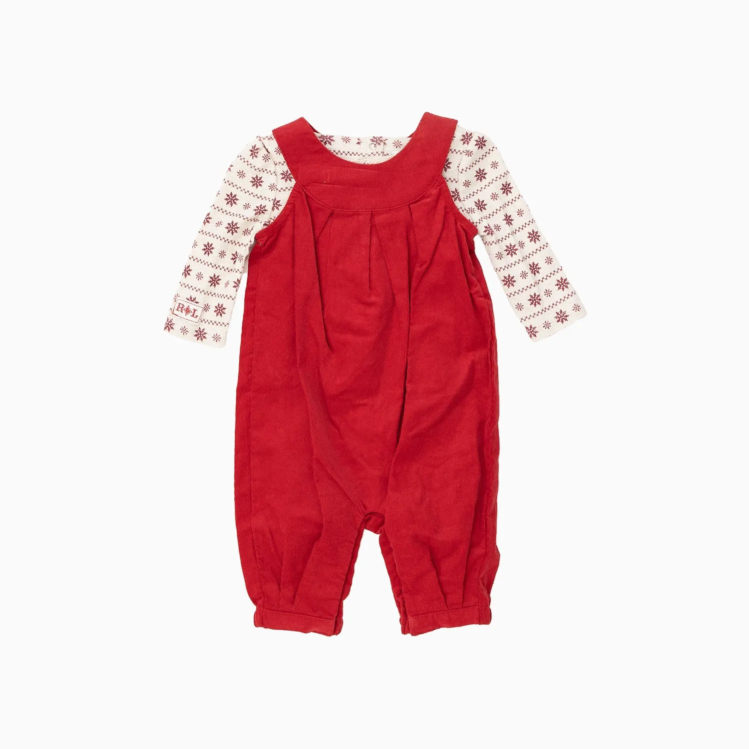 Kid's Jumper Printed 2 Piece Romper Set