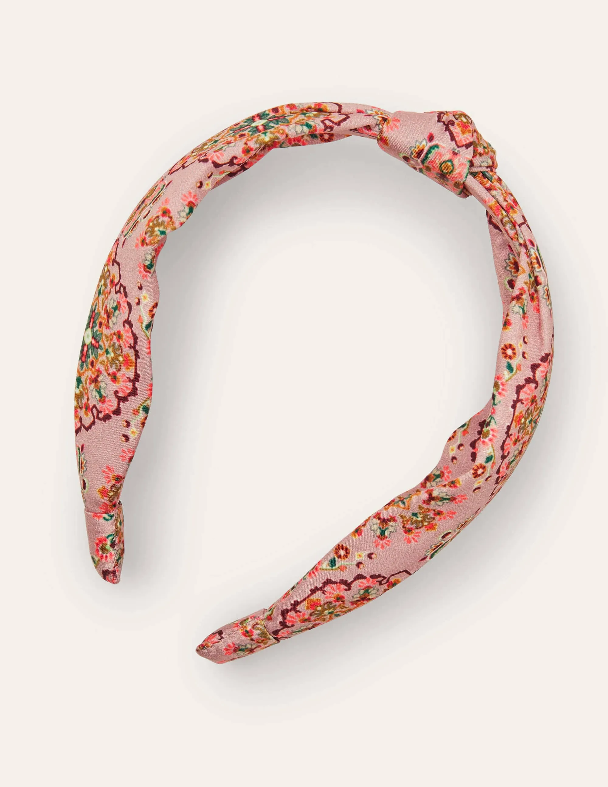 Knotted Headband-Old Rose, Intricate Tapestry