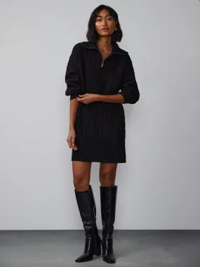 Long Sleeve Cable Knit Sweater Dress