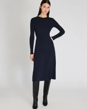 Long-Sleeve Midi Sweater Dress