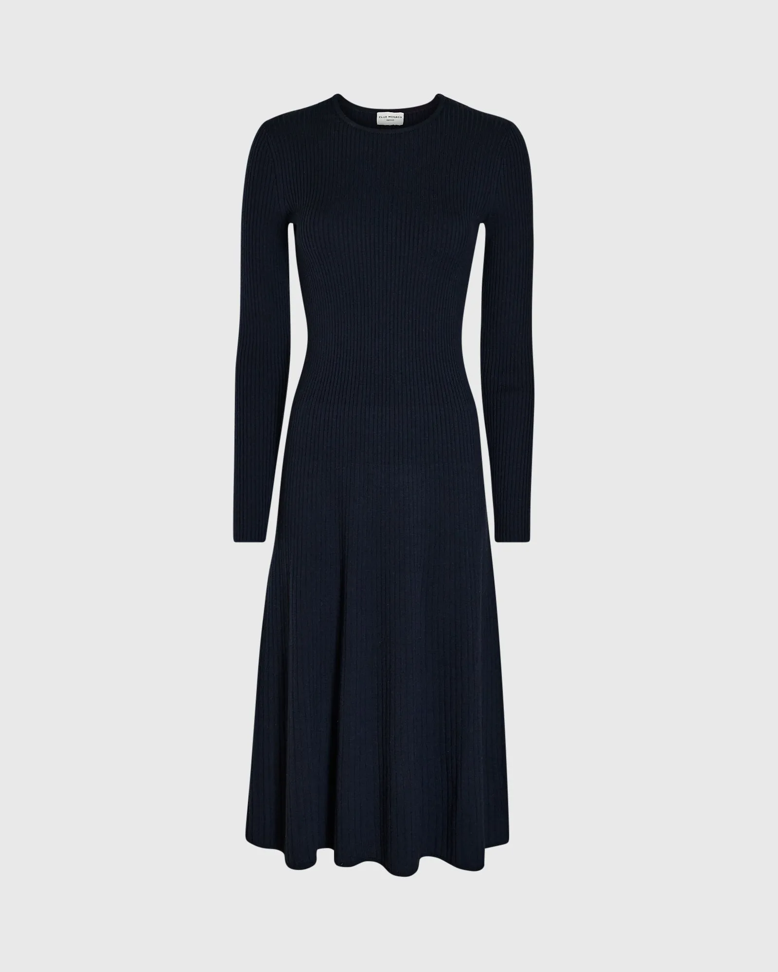 Long-Sleeve Midi Sweater Dress