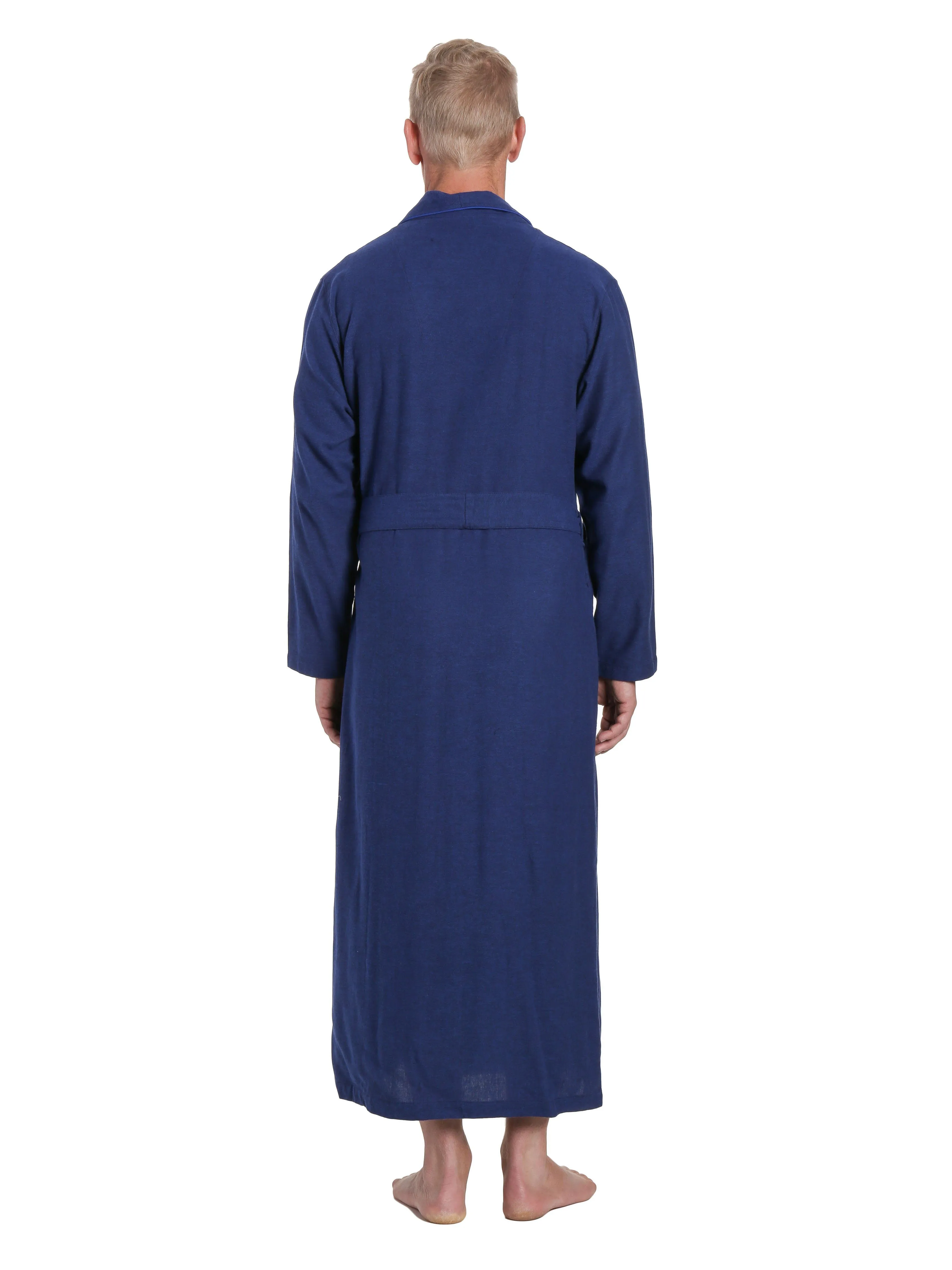 Men's 100% Cotton Flannel Long Robe