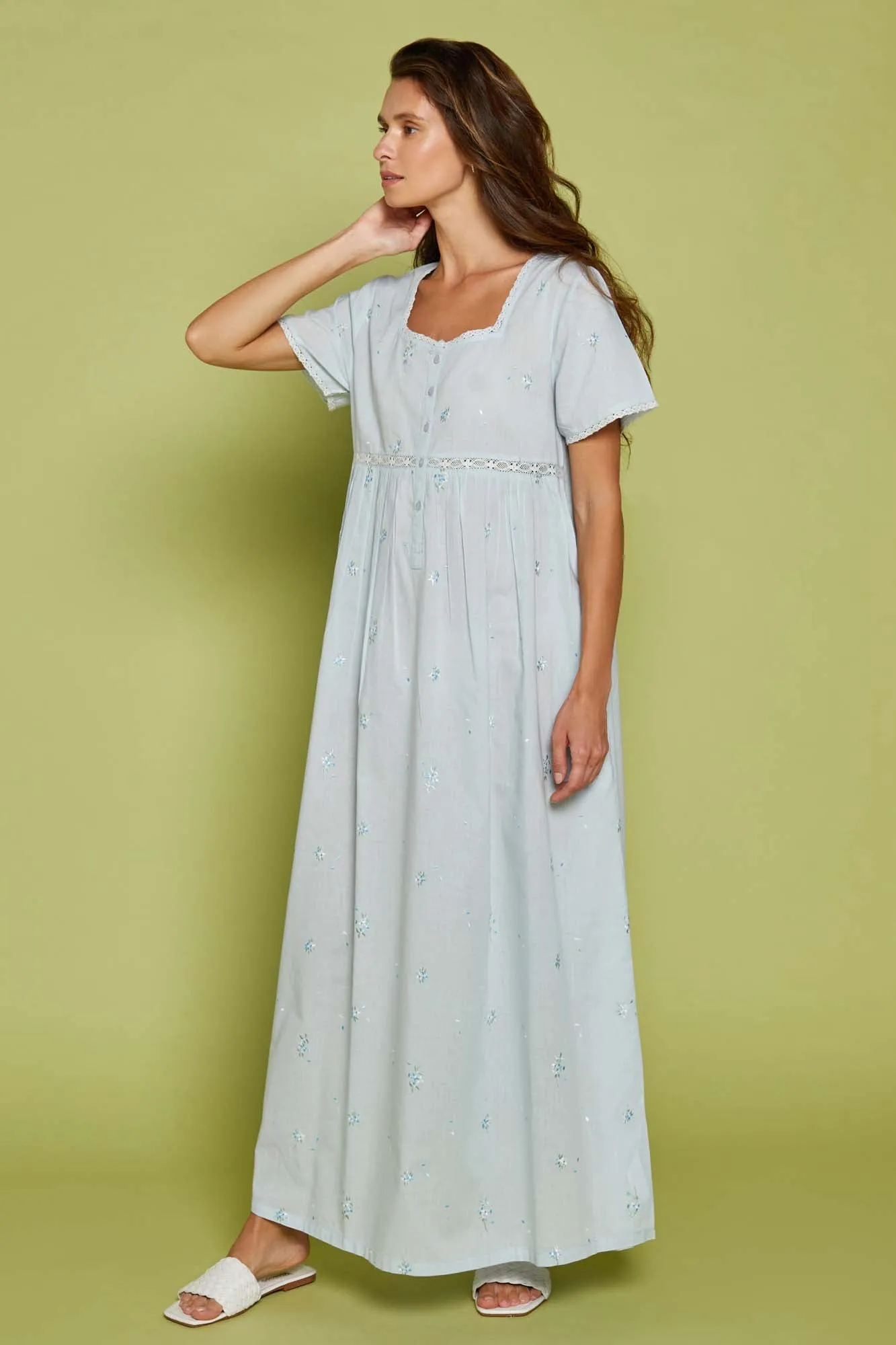 Nightdress Gardenia Blue