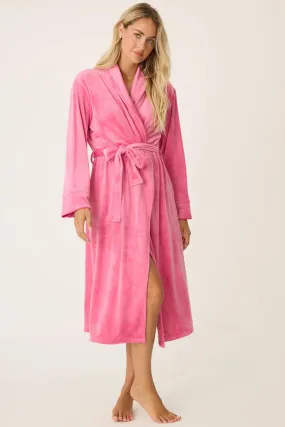 PJ Salvage Velvety Velour Robe, Fuchsia (RPVVR)