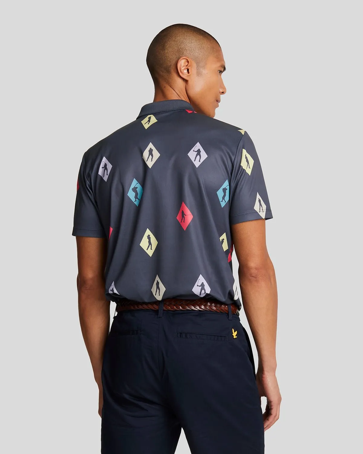 Polka Diamond Golf Polo Shirt