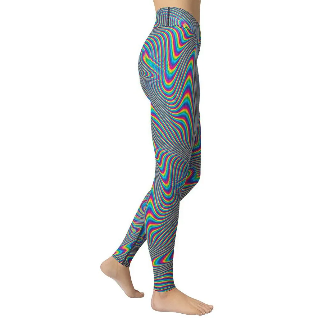 Psychedelic Abstract Yoga Leggings