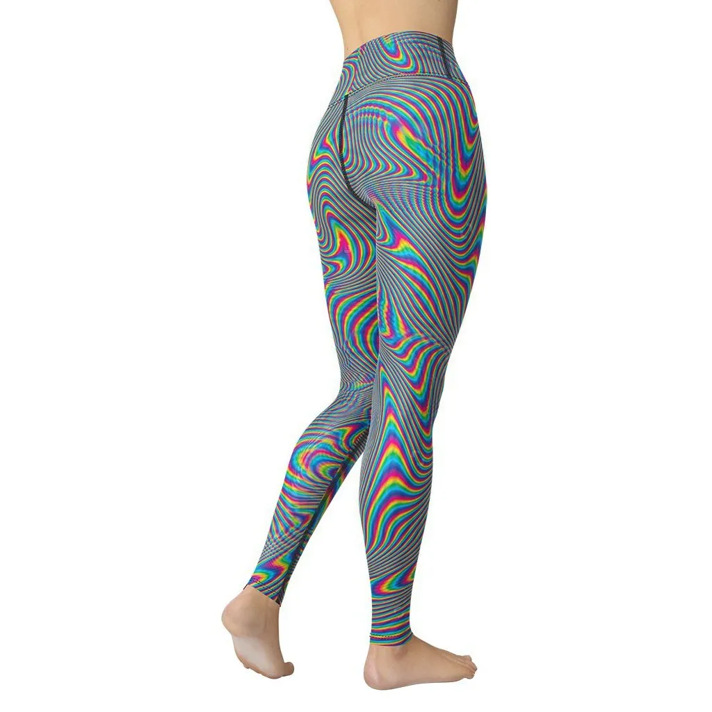 Psychedelic Abstract Yoga Leggings