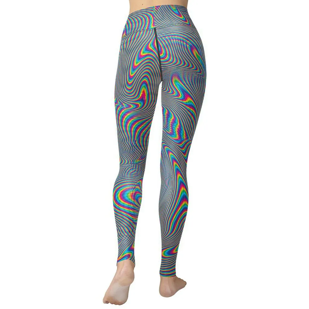 Psychedelic Abstract Yoga Leggings