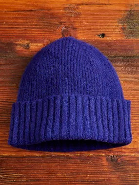 "King Jammy" Wool Beanie in Cobalt Love