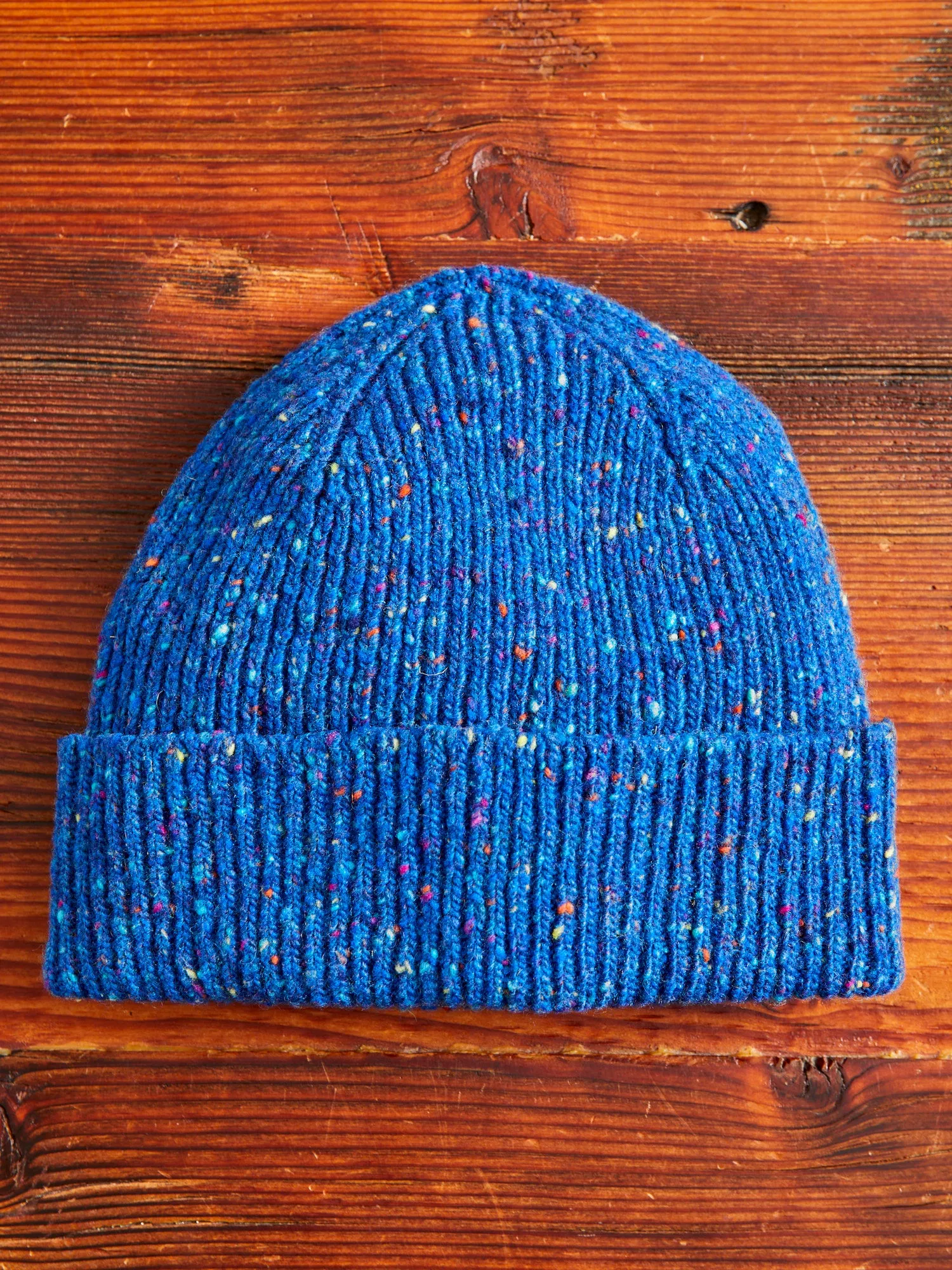 "Out of the Blue" Wool Beanie in Transcendent