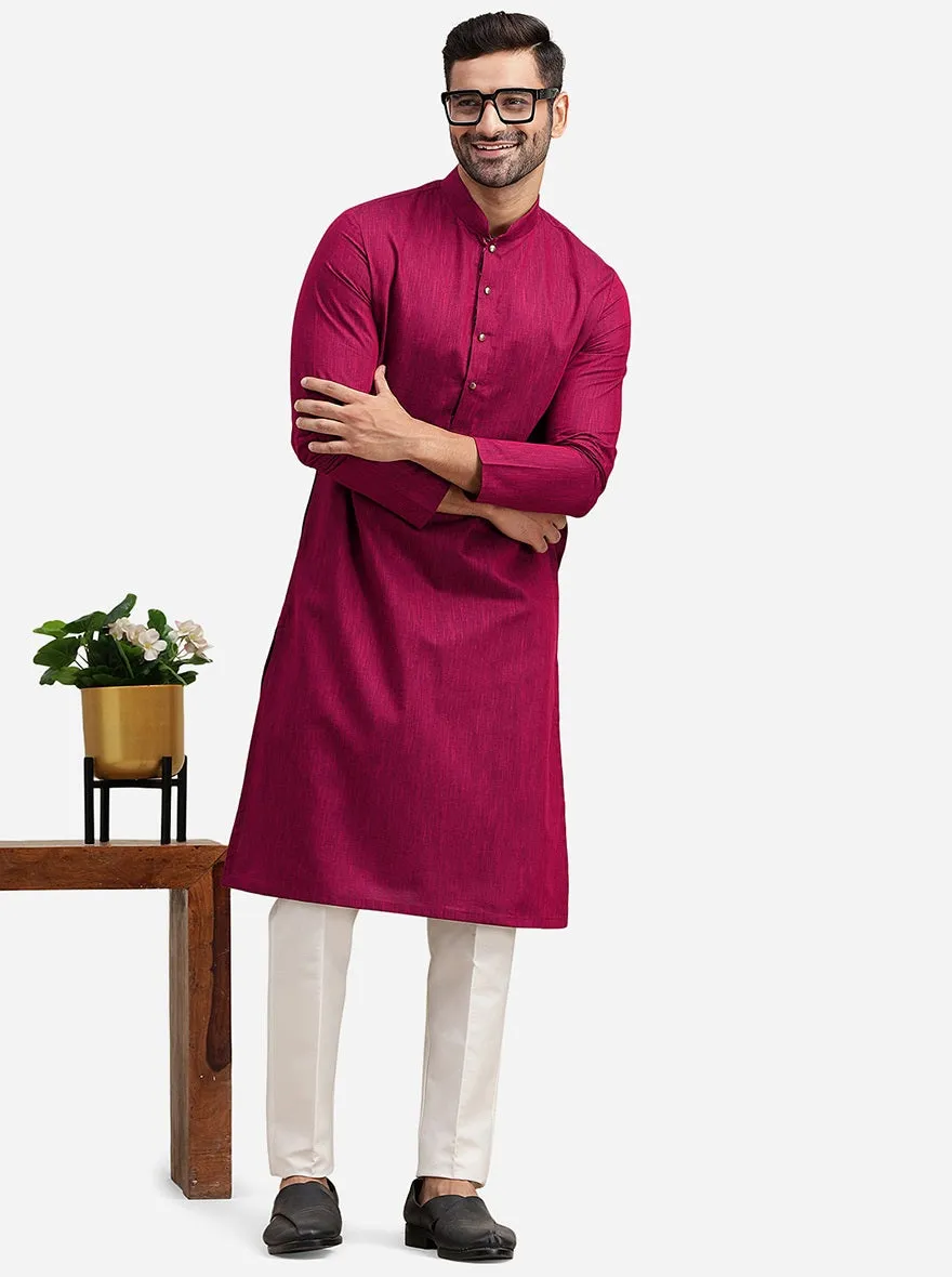 Red & Pink Kurta for Men