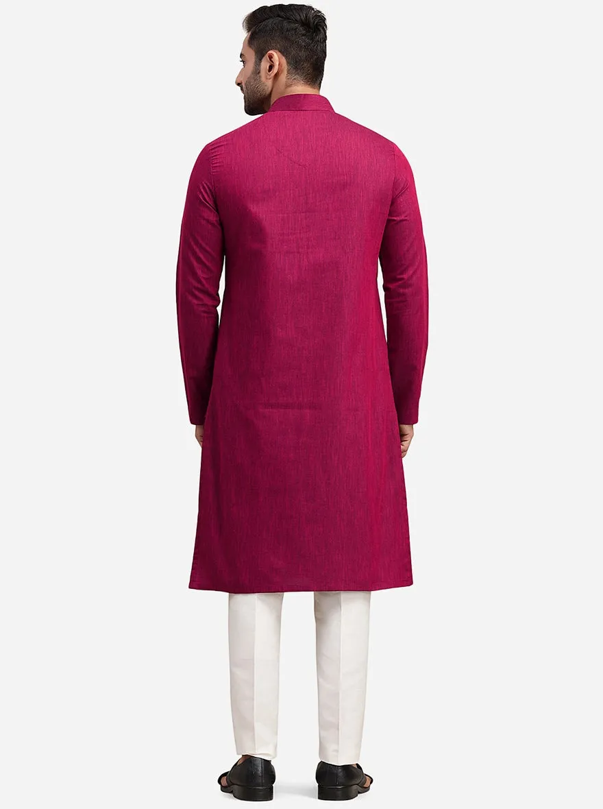 Red & Pink Kurta for Men