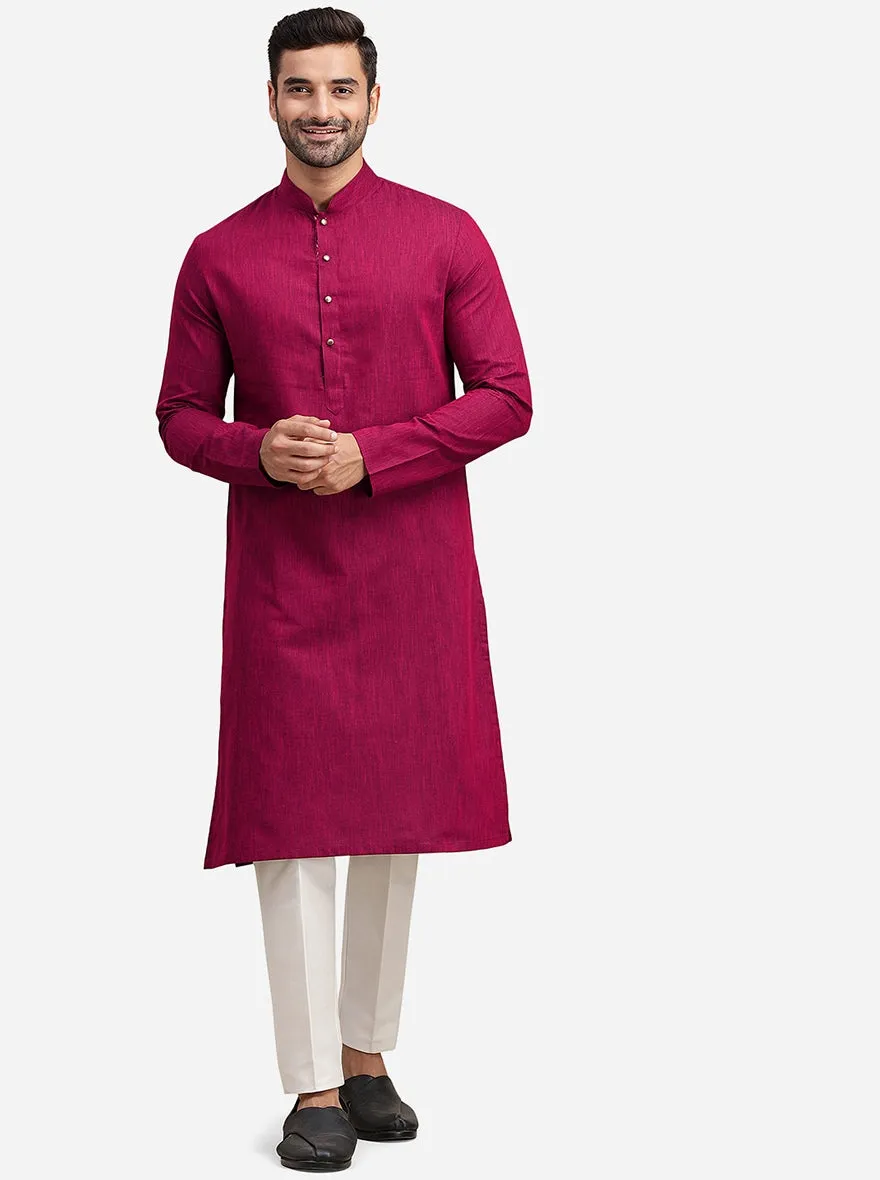 Red & Pink Kurta for Men