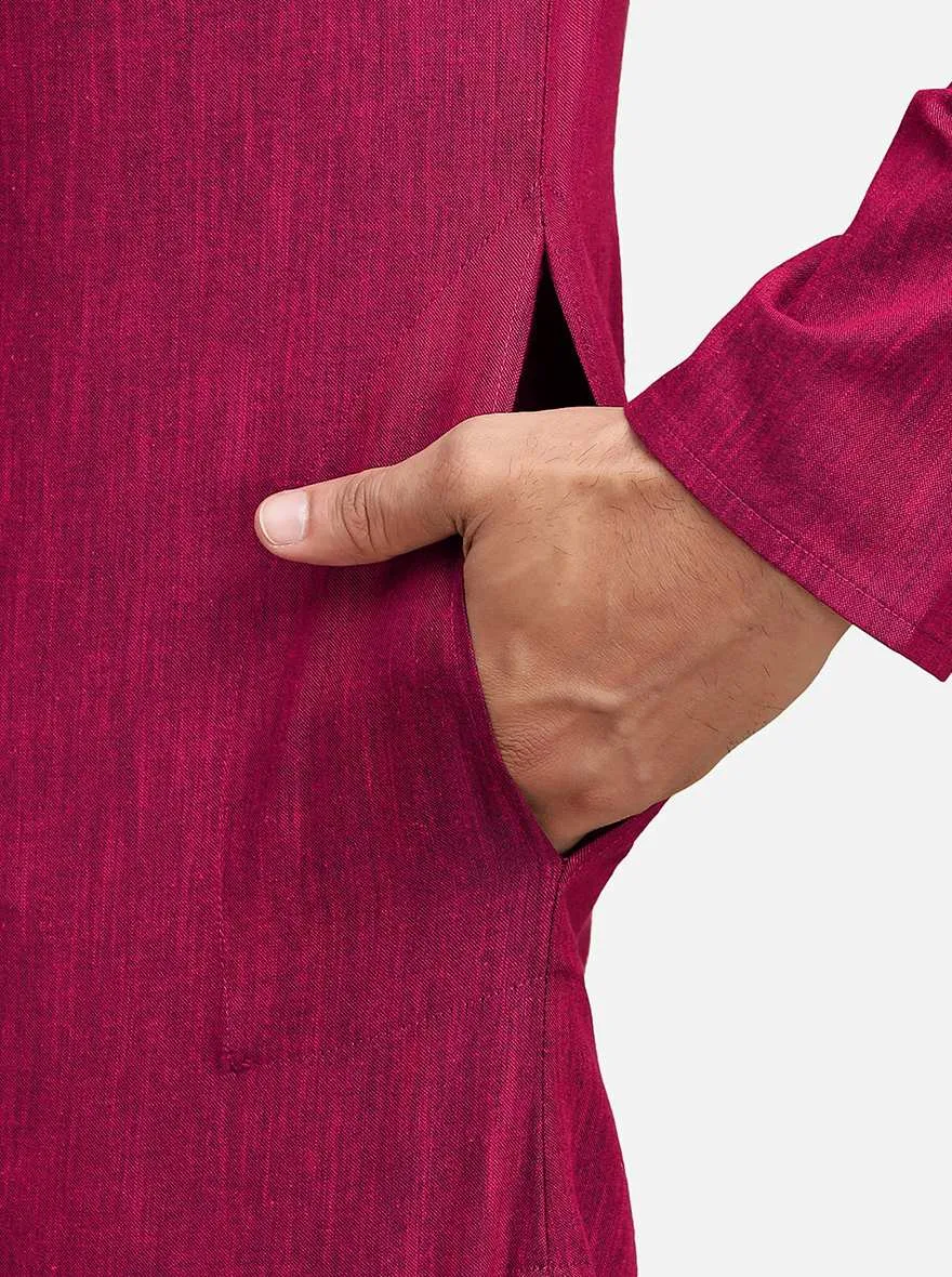 Red & Pink Kurta for Men