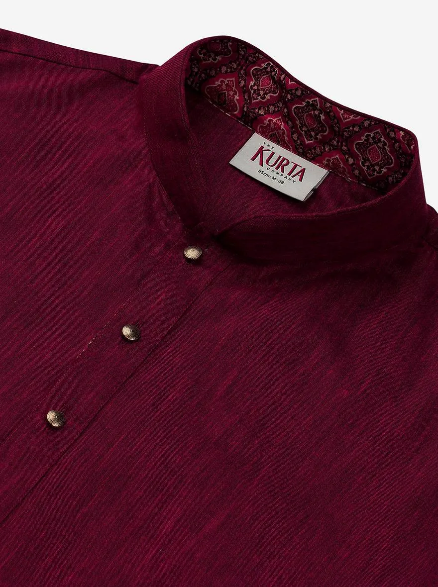 Red & Pink Kurta for Men