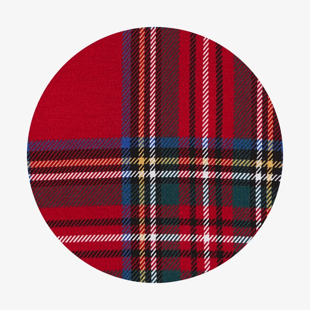 Red Tartan Plaid Flannelette Luxe Robe