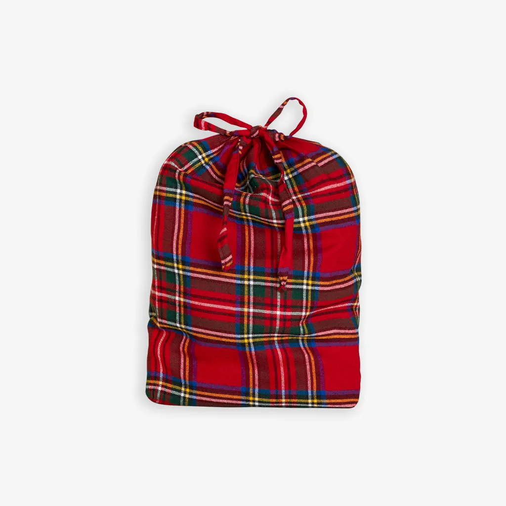 Red Tartan Plaid Flannelette Luxe Robe